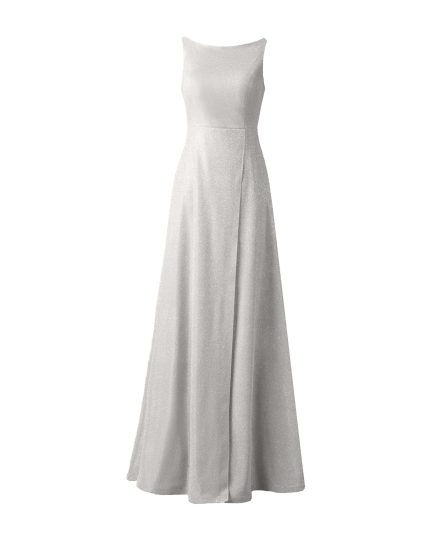 لباس مجلسی سفید فرح در نمای روبرو