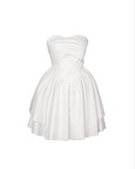 پیراهن کوتاه السا سفید