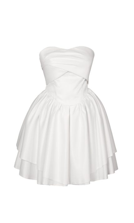 پیراهن کوتاه السا سفید